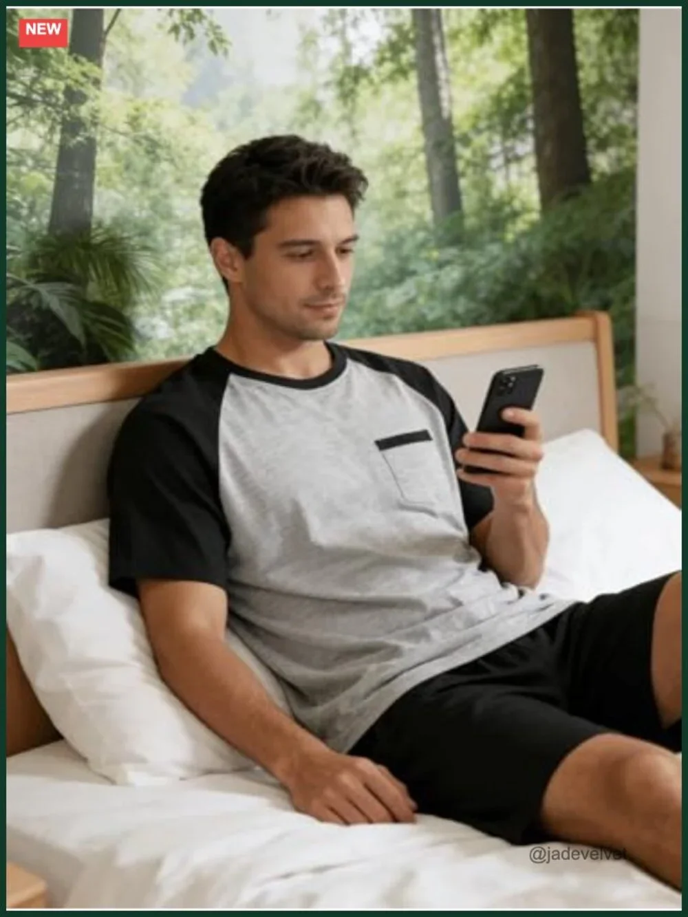 Modal Soft Pajama Short Set - 2 Piece Lounge Set with Pockets